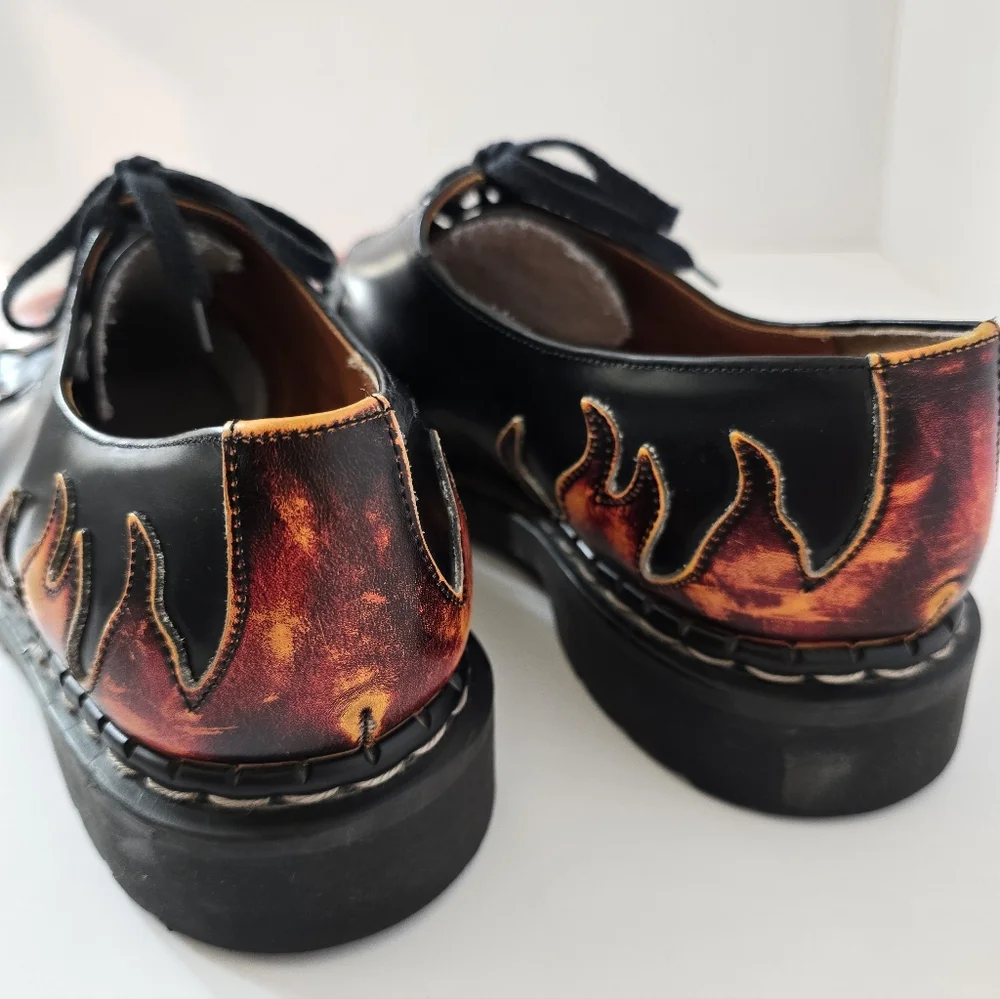 Vintage Tredair Doc Marten Style flame lace up Oxford shoes - Picture 5 of 5